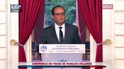 François Hollande : "La France va accueillir 24.000 migrants"