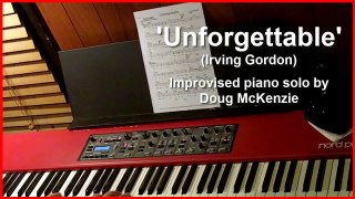 'Unforgettable' - jazz piano tutorial