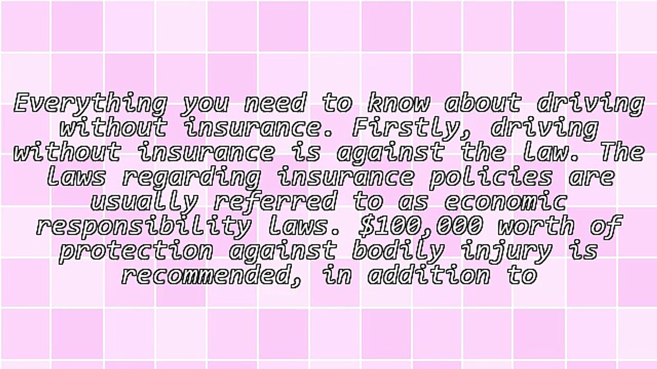 Why You Should Know About Driving Without Insurance!