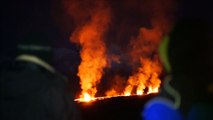 Reunion Island Volcano Erupts
