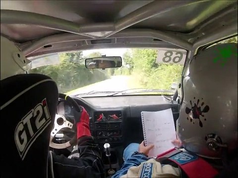 Caméra embarquée rallye des cotes de lumiére 2015 Alexandre Gauthier / Maeva Perrinaud 106 N1