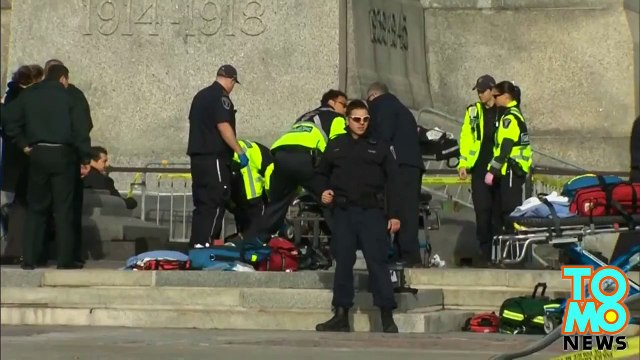 Canada parliament shooting: Video shows gunfire erupting after soldier shot dead