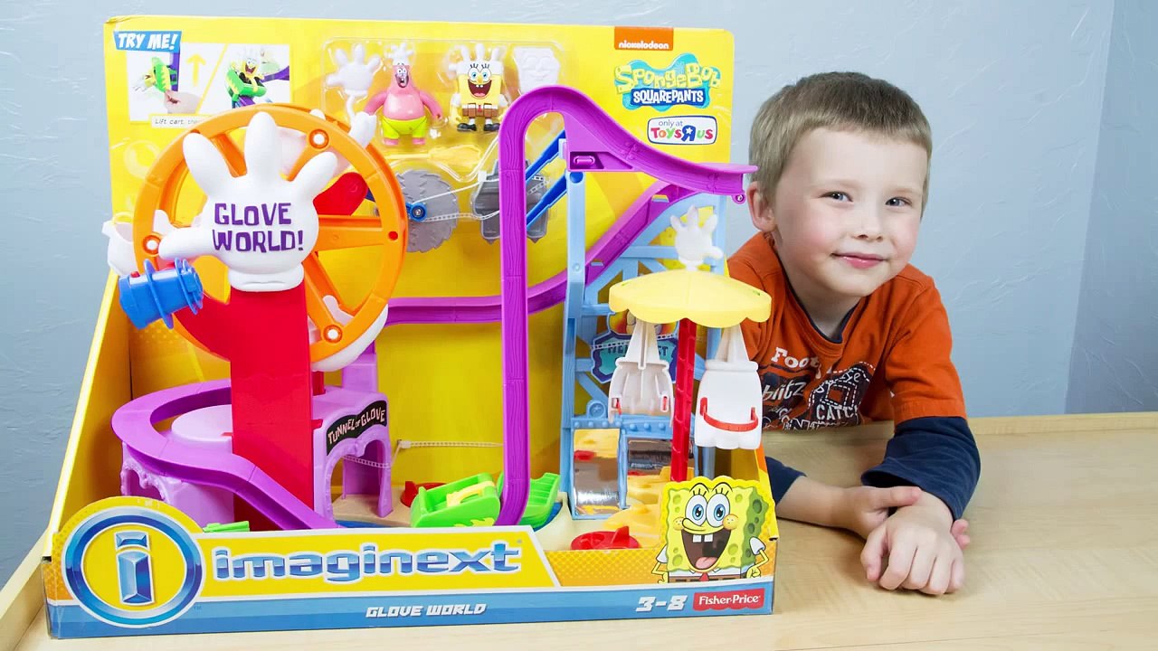 Imaginext SpongeBob SquarePants Glove World   Review by Kinder Playtime