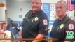 Two Victoria, Texas cops are caught in the act of kindess at a local Walmart