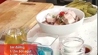Thịt quay kho dưa cải - Vietnam cuisine