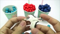 Dinosaurs Play Doh Dippin Dots Surprise Egg Toys |恐竜は、いやはやディッピンドッツサプライズエッグおもちゃを再生