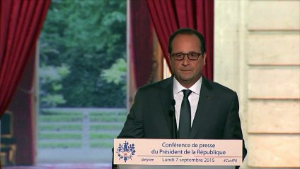 Hollande annonce l'accueil de 24.000 réfugiés sur deux ans