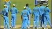 Funny cricket run out, India vs Australia 2001 Pune 1