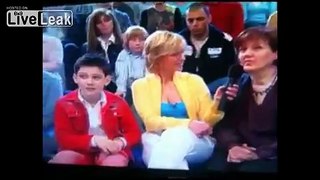 Boy Hits Puberty, Tries To Look Down Talk Show Hostâs Shirt