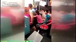 Mother hits daughter in head because she can't do math right