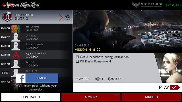 Hitman Sniper Chapter 3 Mission 16 3 headshots during extraction