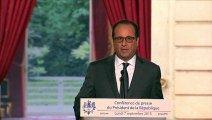 Hollande envisage des frappes aériennes contre l'État islamique en Syrie