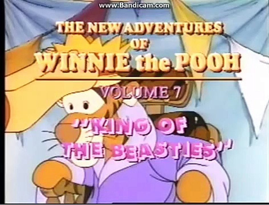 Opening To The New Adventures Of Winnie The Pooh:King Of The Beasties 1992 VHS