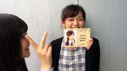 NGT48 中村歩加（なかむら あゆか）サインの解説☆ @幕張メッセ 2015.09.06 AKB48 SKE48 NMB48 JKT48 HKT48 SNH48