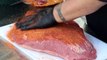 Beef Brisket Flat on the Big Green Egg by Ray Lampe, Dr. BBQ