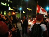 Yonge & Bloor Toronto after Canada wins Olympic gold in Men's Hockey