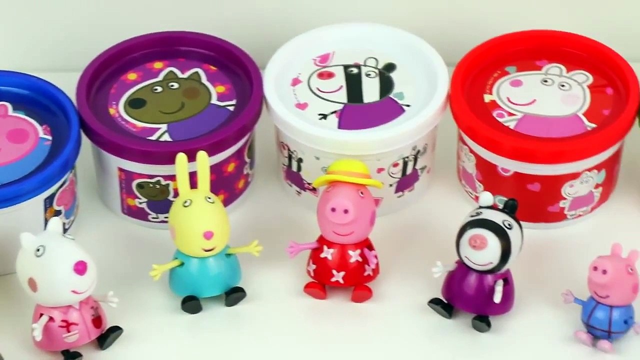 Peppa Pig Doug Set, Play Doh Sweet Icecream Creations with Peppa Pig Toys, Playdough Video