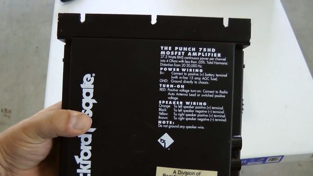 Rockford Fosgate Punch 75HD and Punch 150HD - Old School Overview