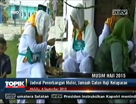 Jadwal Penerbangan Molor, Jemaah Calon Haji Kelaparan