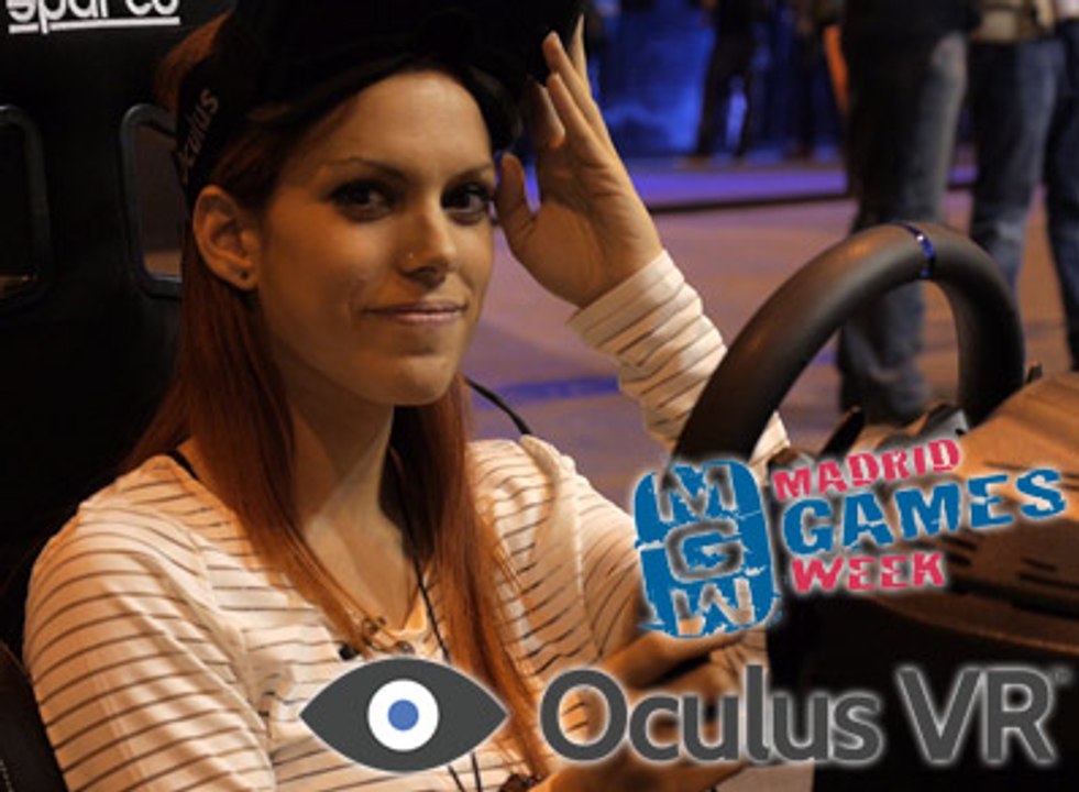 Oculus DK2 con Karen en Project Cars, Madrid Games Week 2014