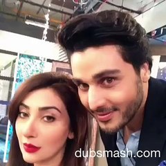 Ayesha Khan & Ahsan khan Dubsmash - Lagta hai Aaj bohat Aansu Bahein ge