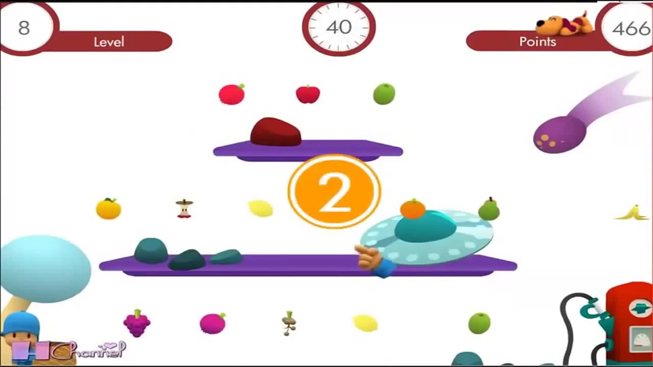Pocoyo Full Episodes Fruit Game pocoyo english Educational Cartoon 2014 HD parti1
