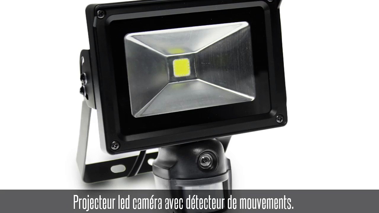Projecteur led caméra étanche, 10W, avec détecteur de mouvements