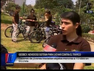 Geobici: Jóvenes cuidan el medio ambiente haciendo delivery en bicicleta