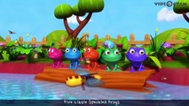 Five Little Speckled Frogs | 5 Little Speckled Frogs | 3D Rhymes For Children