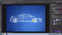 How to create a Blueprint effect in Photoshop CS6