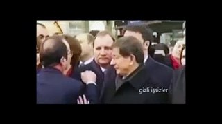 Ahmet Davutoğlu'nun Paris'te Rezil olduğu anlar
