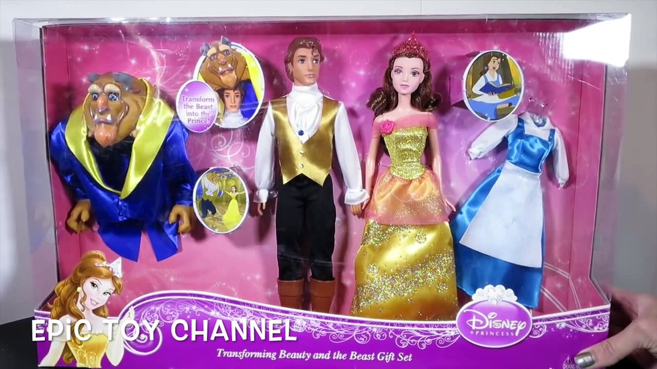 BEAUTY And The BEAST Dolls Disney Princess Belle & Beast Unboxing and Review by EpicToyChannel