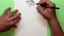 Cómo dibujar la Pantera Rosa (cuerpo) - How to draw The Pink Panther (body)
