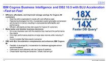 IBM DB2 10.5 w/ BLU Acceleration and Cognos Dynamic Cubes