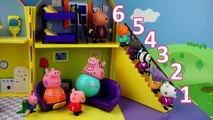 Peppa Pig counts from 1 to 10 Learning through with Peppa Pig educational cartoons for kids  ToYs
