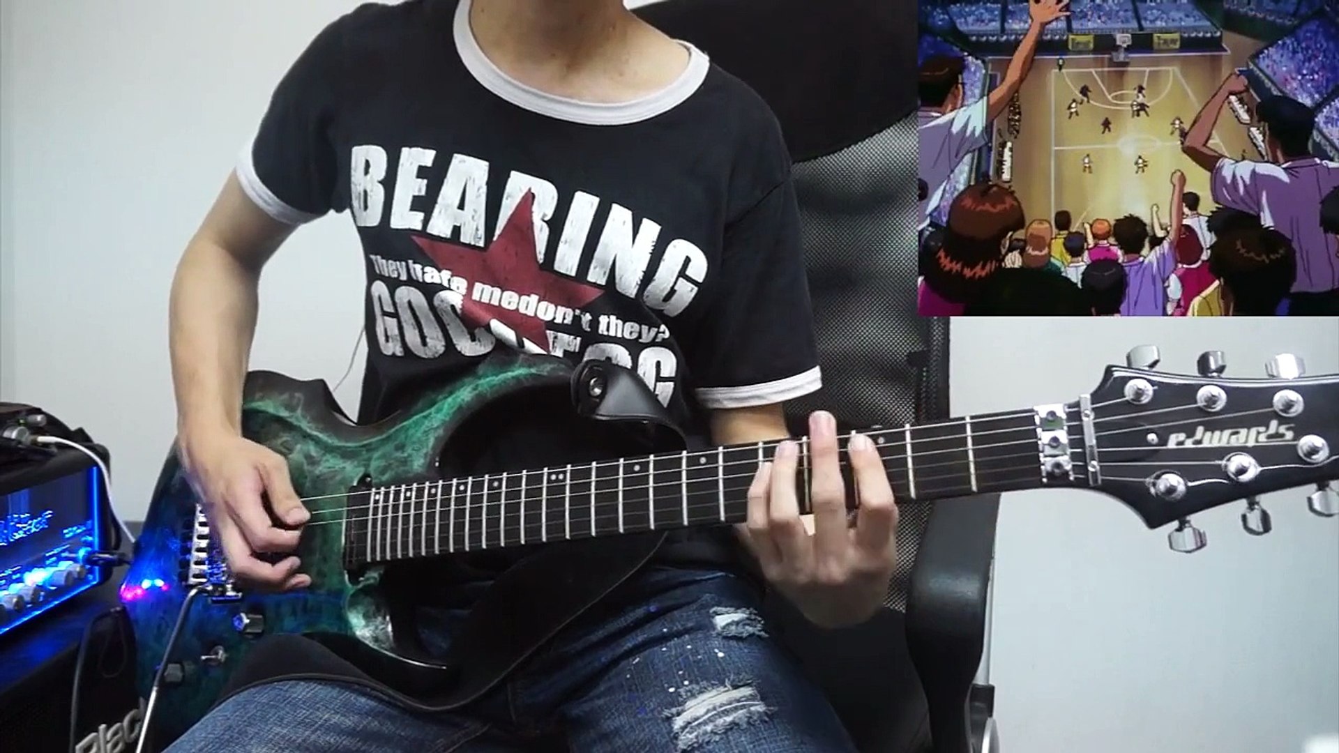 Tab Slam Dunk 君が好きだと叫びたい E Guitar Cover Video Dailymotion