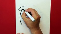 Cómo dibujar a Pájaro Rojo (Angry Birds) - How to draw Red