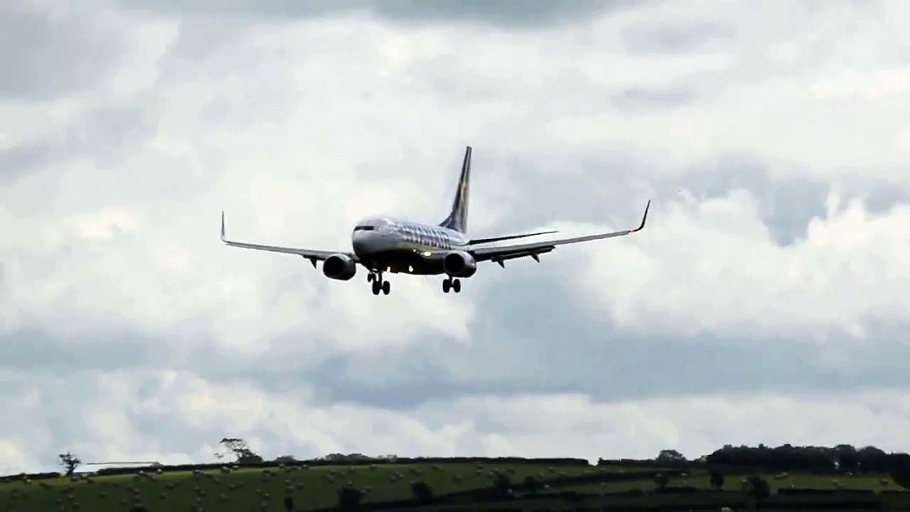 The only Ryanair B-737-700 EI-SEV at Prestwick Airport