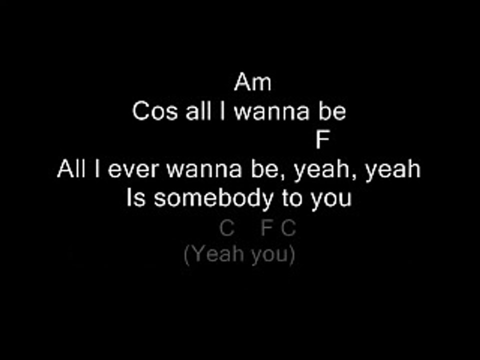 Somebody To You - The Vamps Lyrics And Guitar Chords