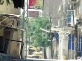 دوما| تدمير دبابة على يد الجيش السوري الحر 2012/6/14
