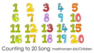 Counting Songs 1 20 for Children Numbers to Song Kids Kindergarten Toddlers Animal Number 123