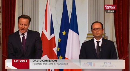 Europe : Hollande et Cameron cherchent un compromis