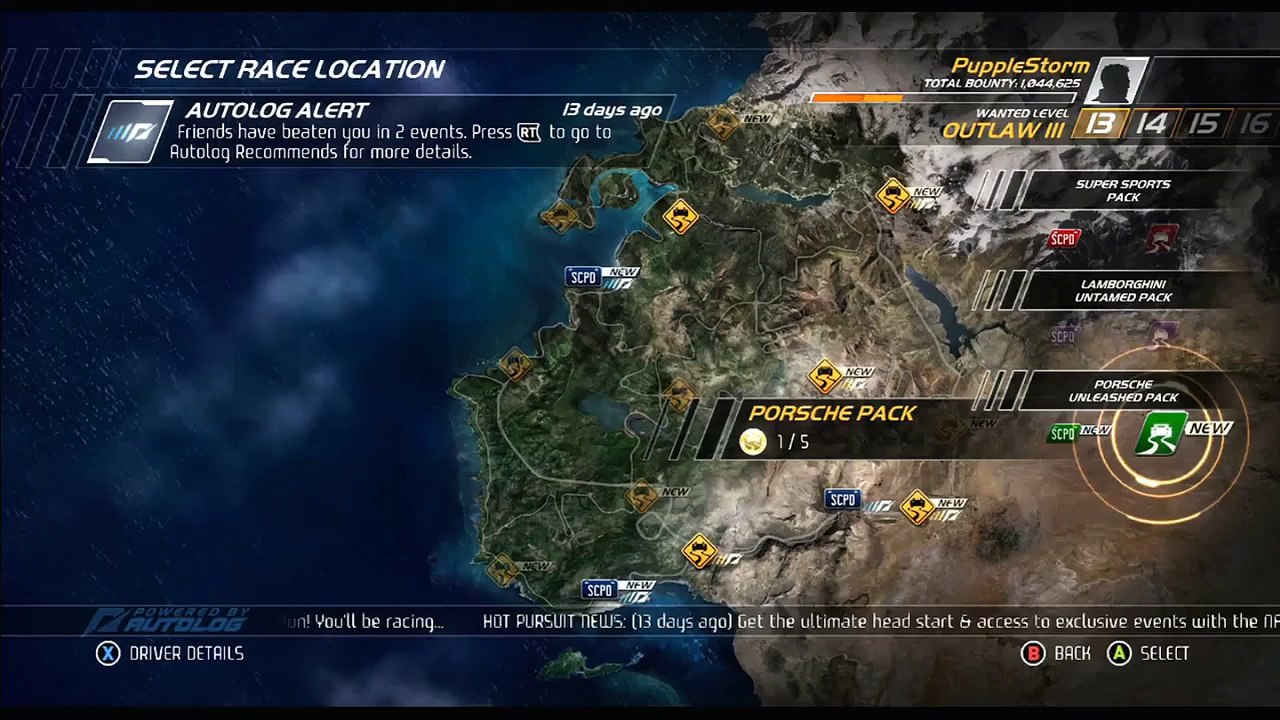 Need For Speed Hot Pursuit - [Racers] PORSCHE PACK - Fast Lane (Race) 5:37.44