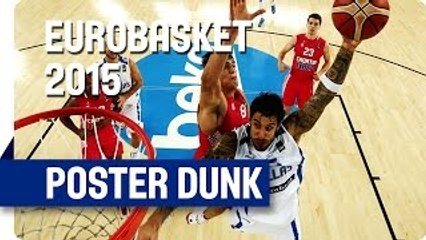 Printezis' Amazing Poster Dunk on Saric! - EuroBasket 2015