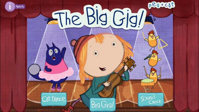 Peg + Cat The Big Gig PBS Kids app demos for kids