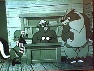 Smokey the Bear cartoon - "The End of the World - Almost" (B&W)