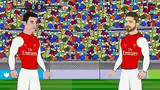 Arsenal VS Liverpool 2015 4 1 ~ Funny Cartoon HD