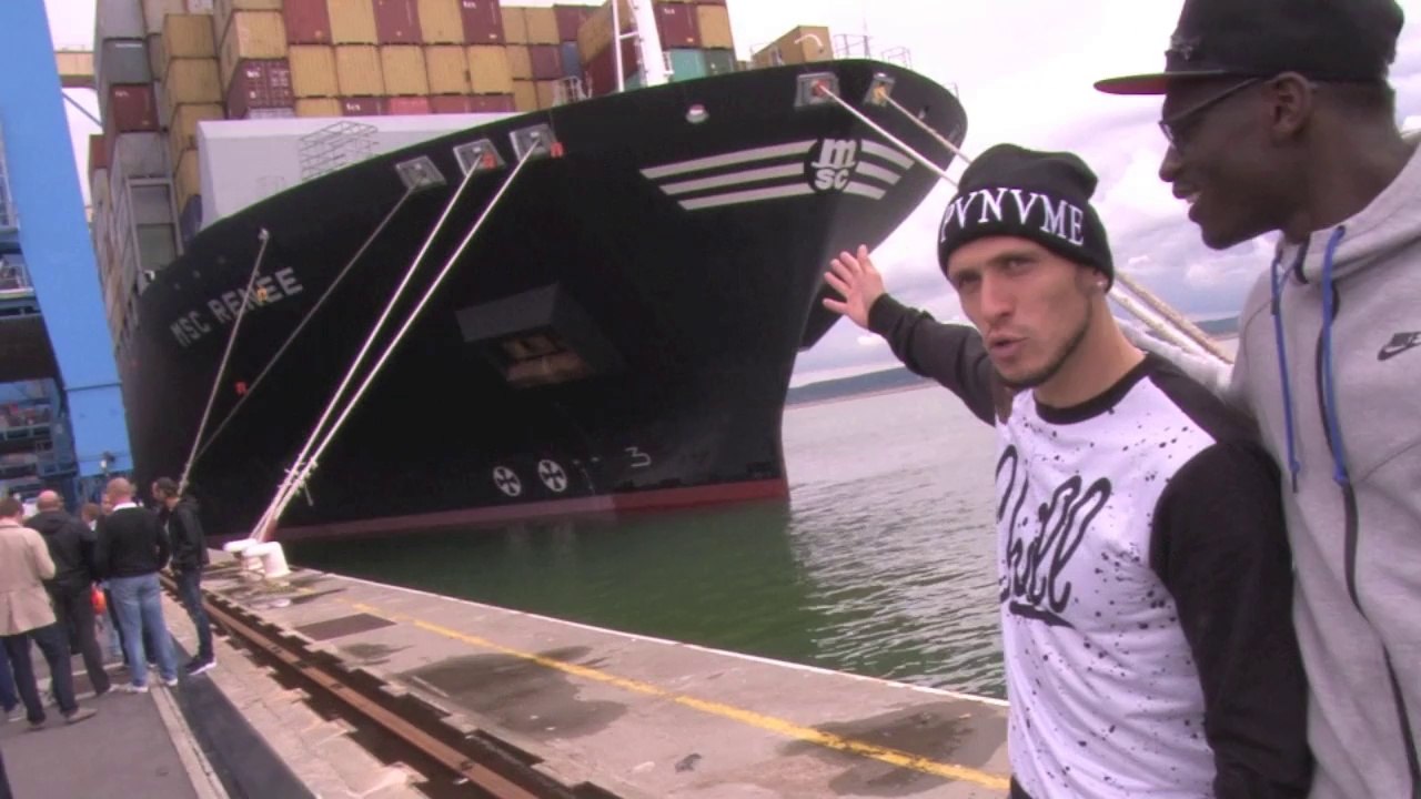 Les joueurs du HAC visitent le Port du Havre