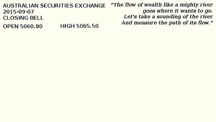 2015-09-07 AUSTRALIAN SECURITIES EXCHANGE