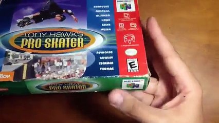 Unboxing Tony Hawks Pro Skater - N64 - PT BR